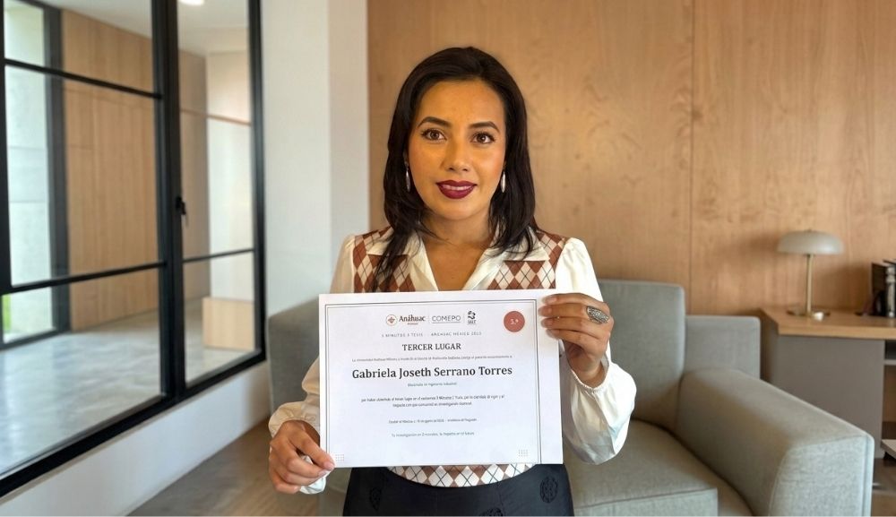 Alumna Anáhuac obtiene tercer lugar en Tesis en Tres Minutos 3MT® 2026